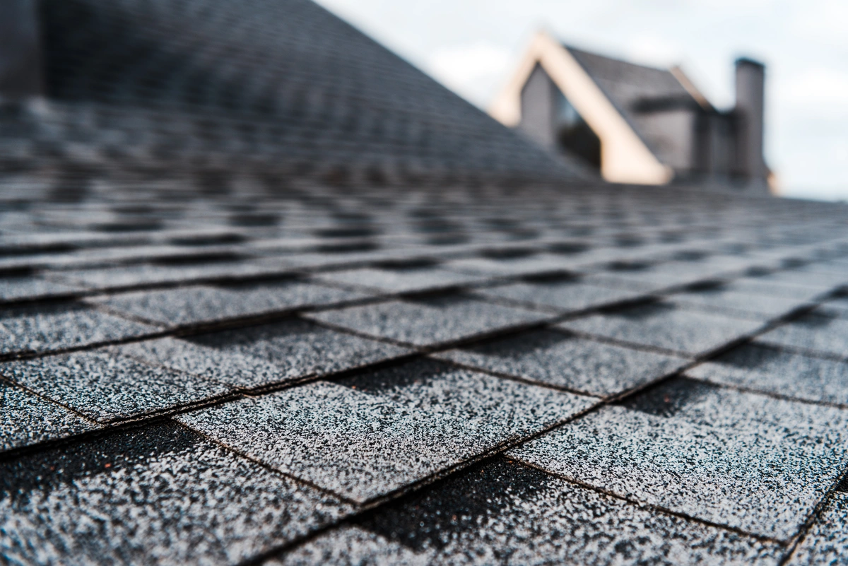 roof shingles closeview