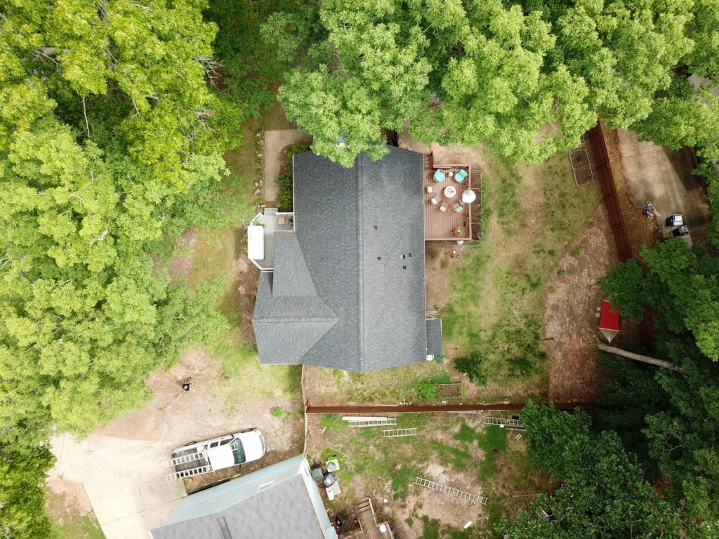 top view of a house