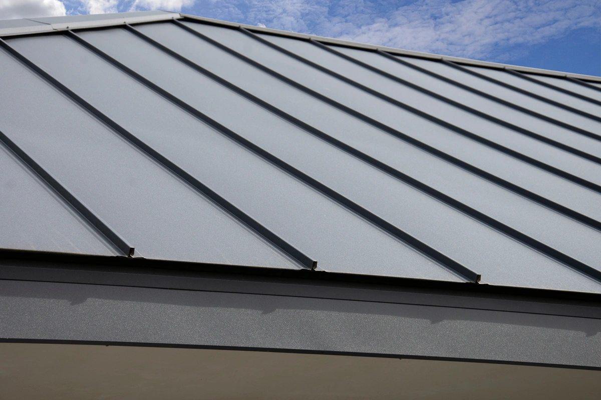 metal roof close view