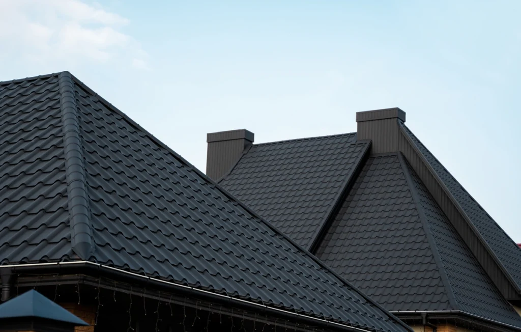 black roofs black